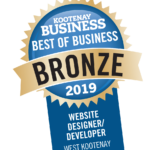 Best in Business Award for Website Design in the West Kootenay, Revelstoke, Moxie Marketing